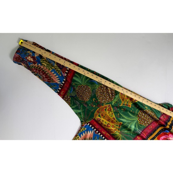 FARM Rio "Mixed Scarves" Velour Bomber Jacket Women's S Tropical Patchwork - Picture 16 of 16